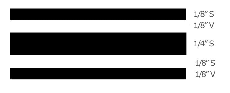 Trimbrite T0501 Black Multistripe Pinstripe Tape