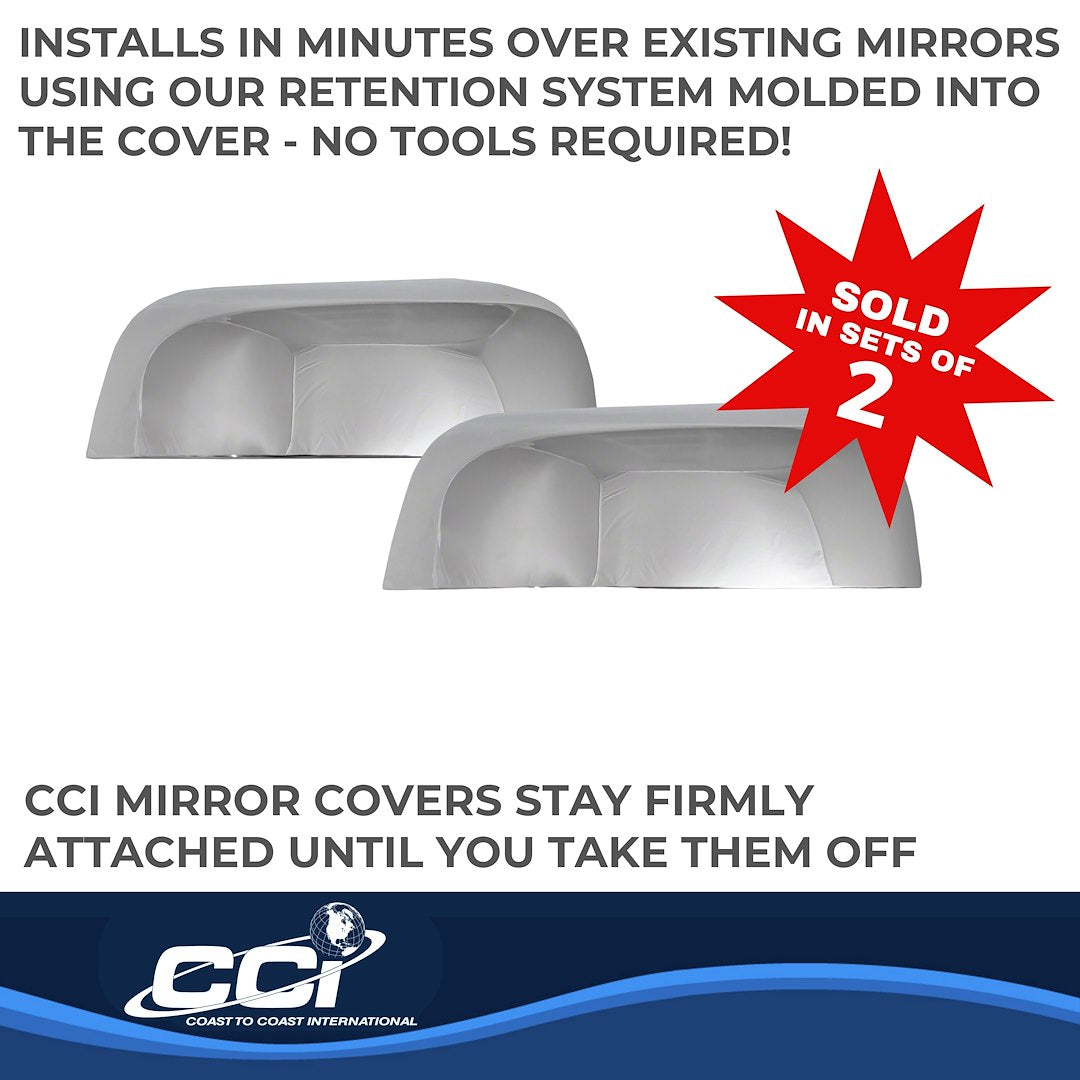 Coast To Coast MC67538R Ranger Chrome Mirror Tops, No Signal - image 3