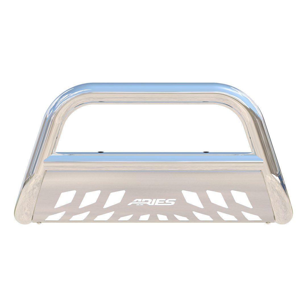 Aries 35-3007 Bull Bar Polished 3 Inch Yes with skid plate - image 3