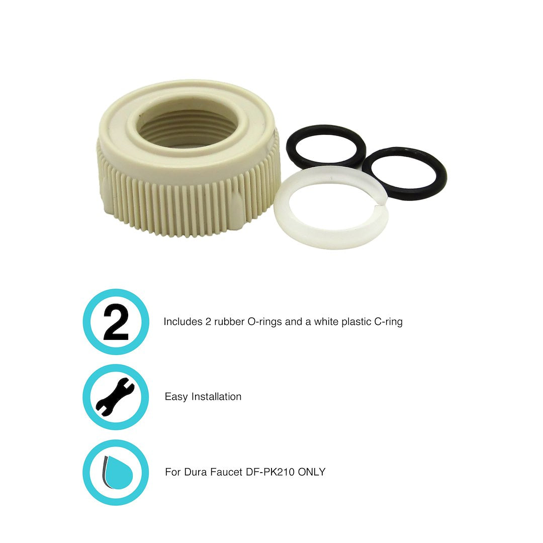 Dura Faucet Faucet Spout Nut (Dfrk510bq) – Material: Plastic
