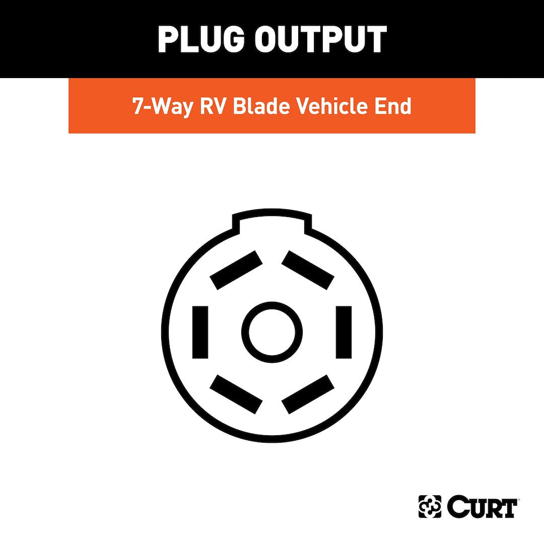 CURT 56545 Vehicle-End 7-Blade Custom Wiring - image 6