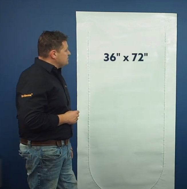 Dr Shrink Ds-72 Clear 36 x 72-Inch Zipper Access Door