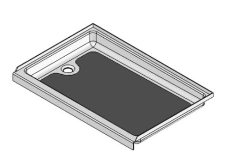Specialty Recreation SP2436WL 24" x 36" RV Shower Pan with Left Drain