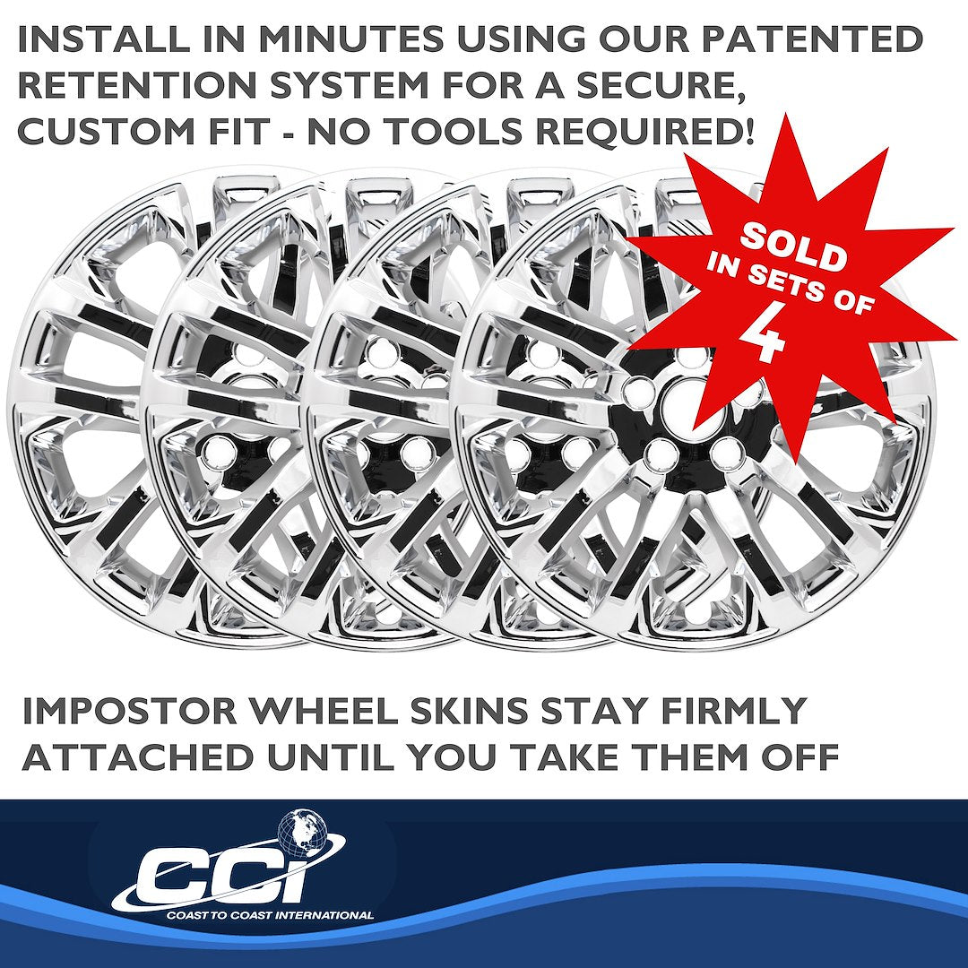 Coast To Coast IMP457X Chrome Cherokee Impostor Wheel Skins - image 4