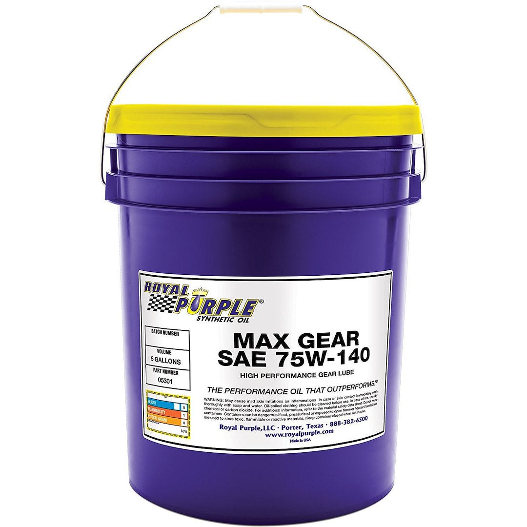 Royal Purple 05301 Max Gear SAE 75W-140 Oil, 5 Gal