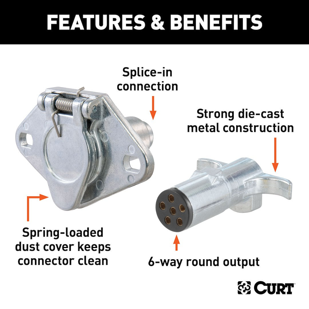 Curt 58092 Trailer Wiring Connector - image 3