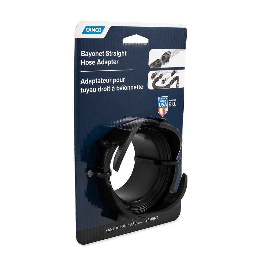 Camco Straight Hose Adapter Connecting Sewer Hose to RV Sewer (39413)