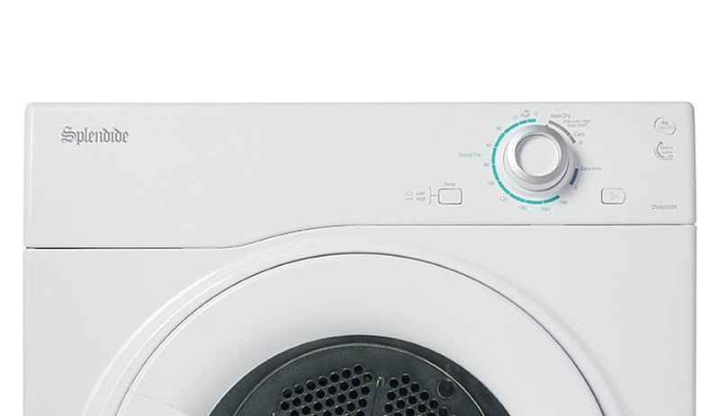 RV Vented Clothes Dryer – 4.0 Cu. Ft., 120V, Stackable, White - DV6500X