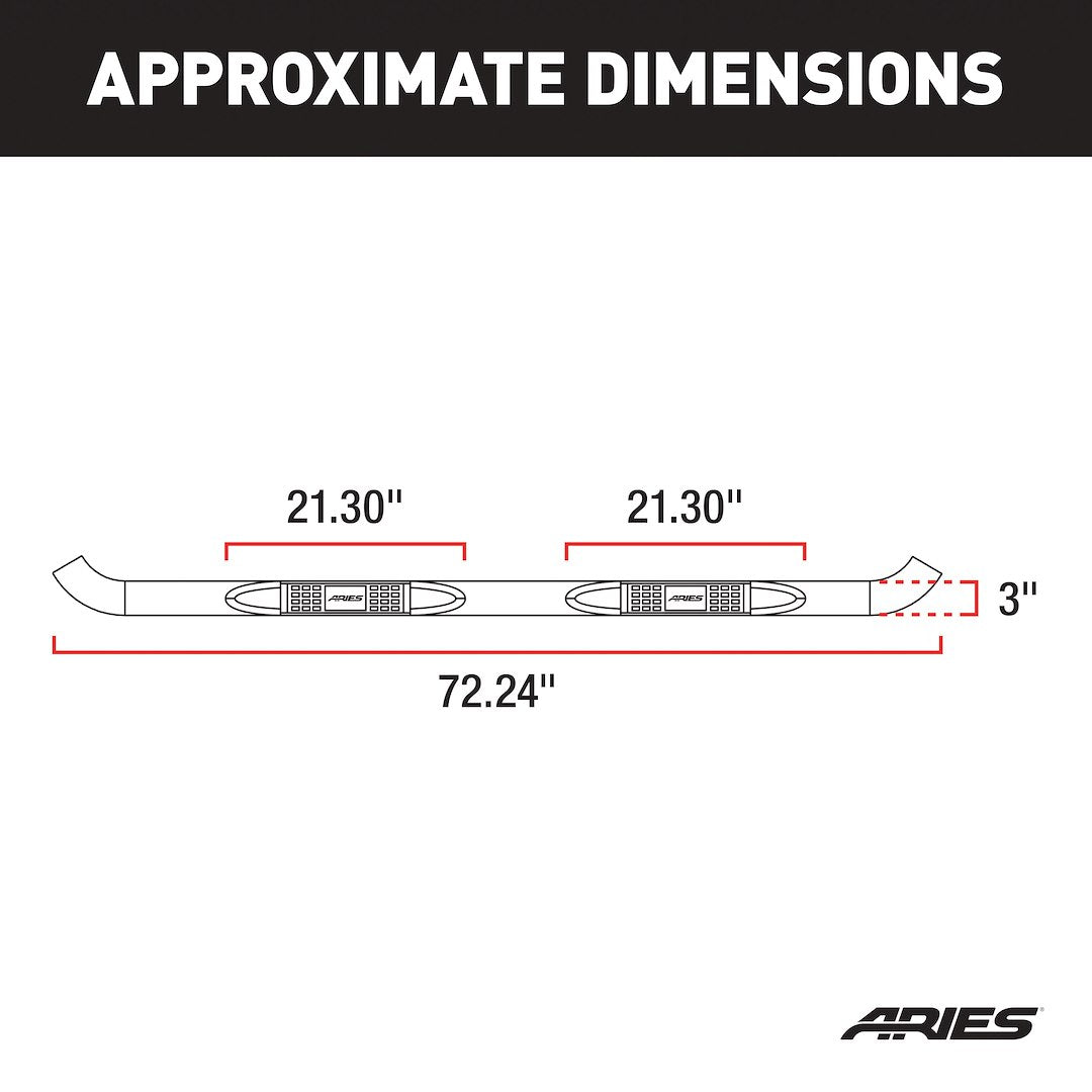 Aries With Surface Steps Round Nerf Bar 209019 - image 3