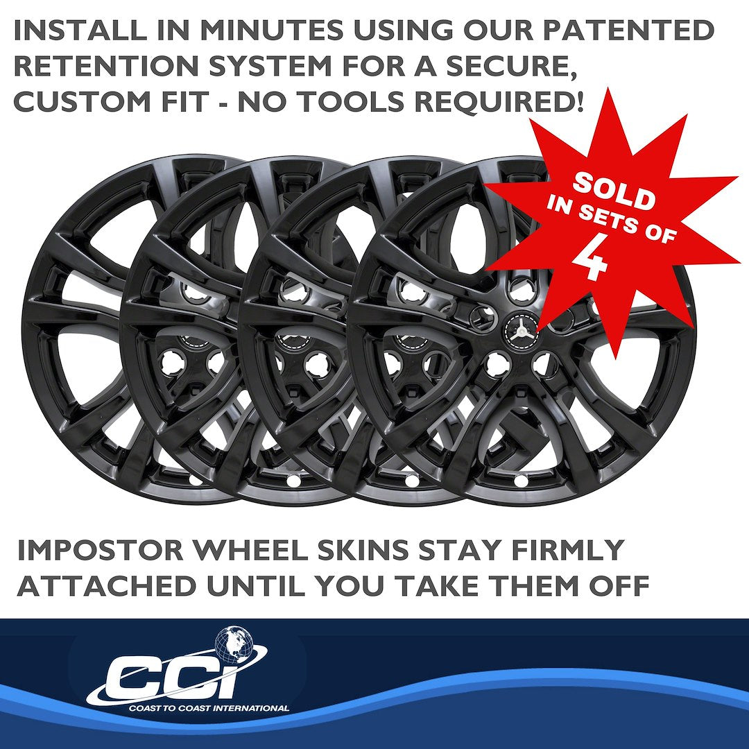 Coast To Coast IMP398BLK Black Camaro Impostor Wheel Skins - image 4