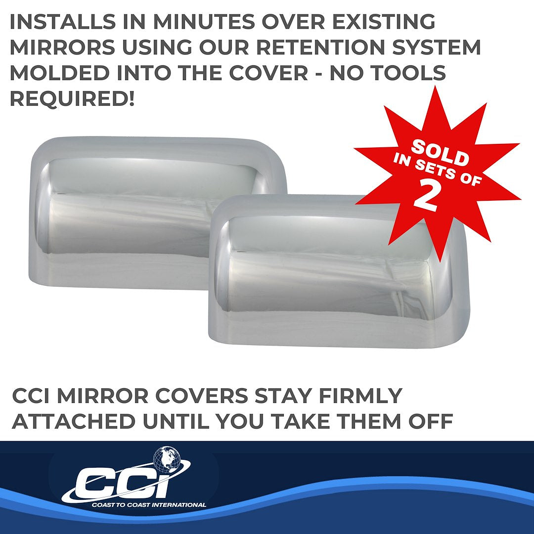 Coast To Coast MC67409A F-150 Chrome Tow Mirror Top Covers - image 3