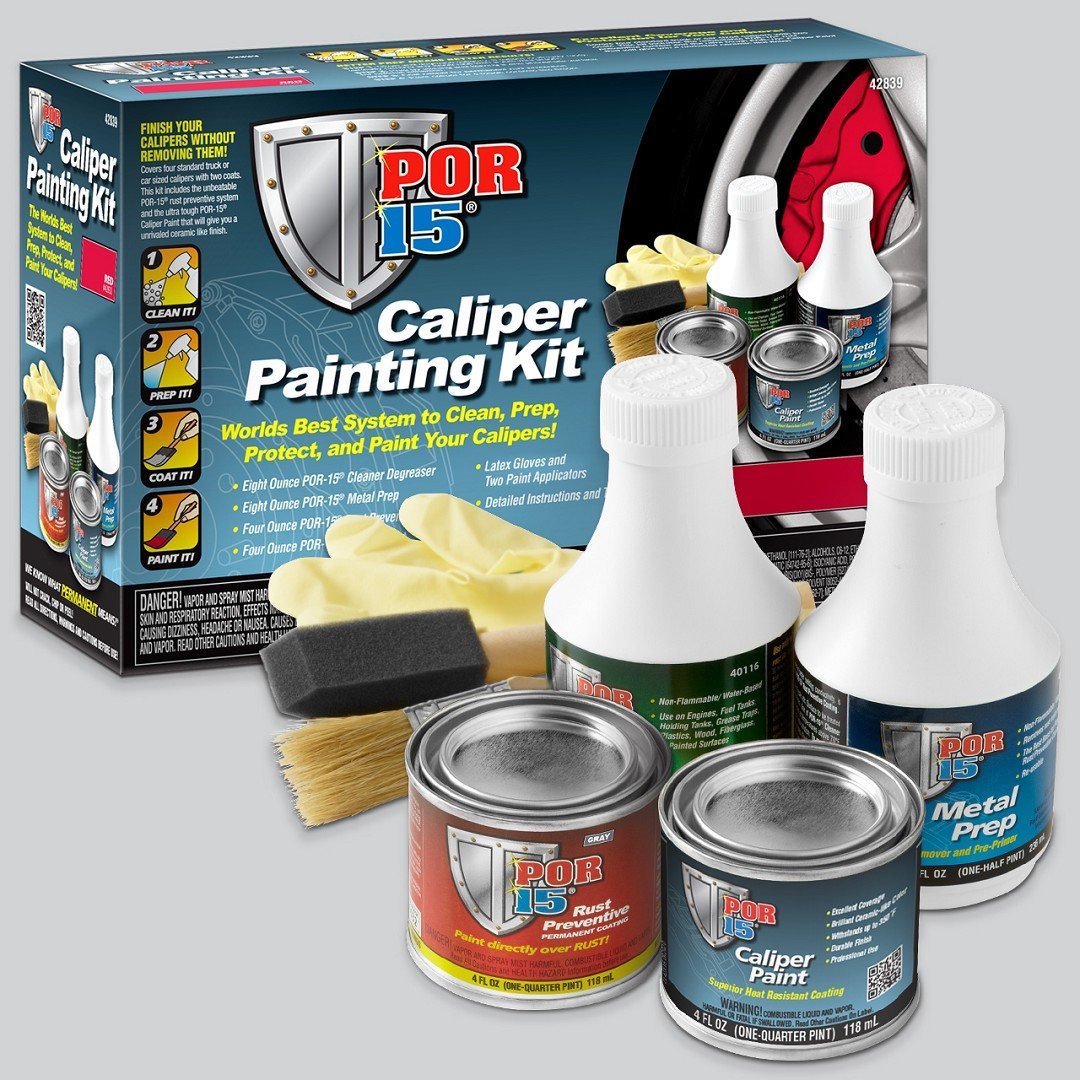 POR-15 42839 Red Caliper Painting Kit