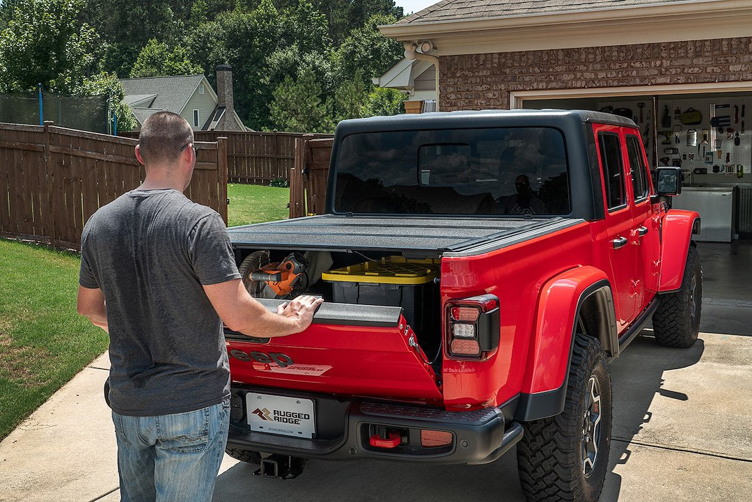 Rugged Ridge 13550.24 ARMIS Aluminum Hard Folding Tonneau Cover