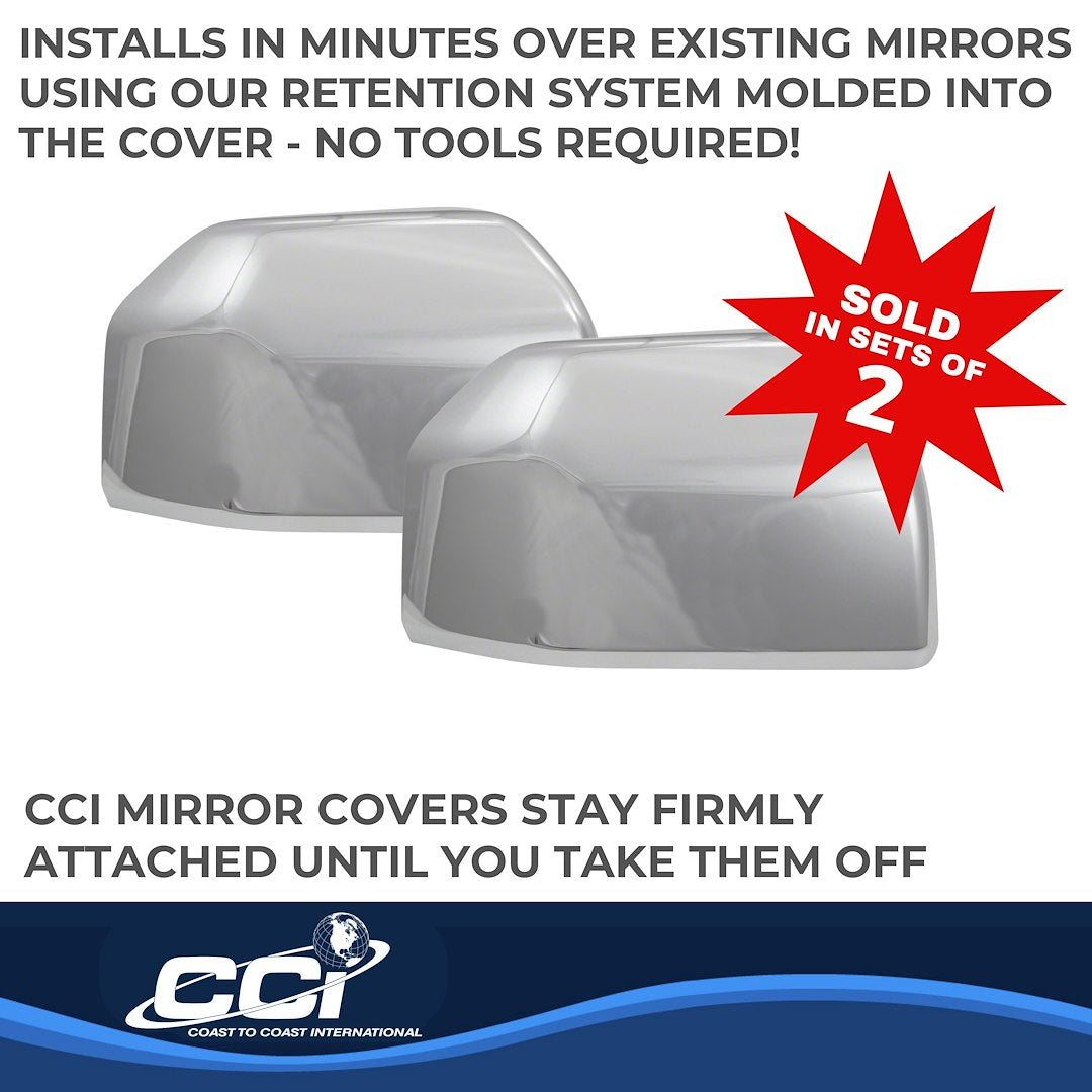 Coast To Coast MC67511R F-150 Chrome Replacement Mirror Tops - image 3