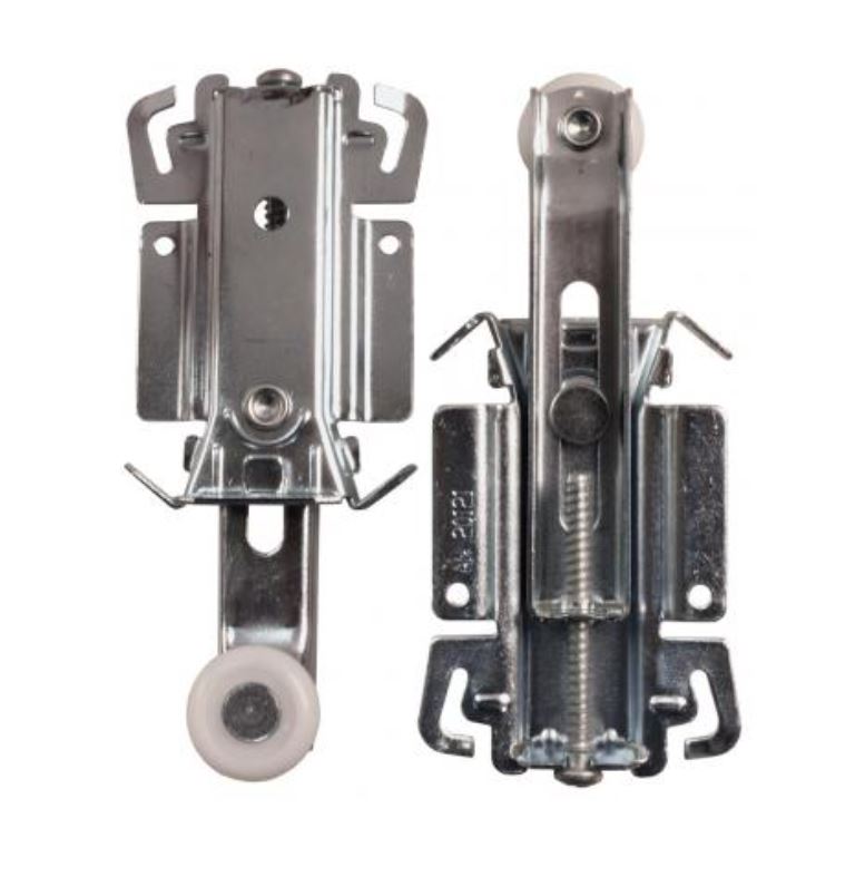 JR Products Interior Door Roller (20575) – Color: Silver