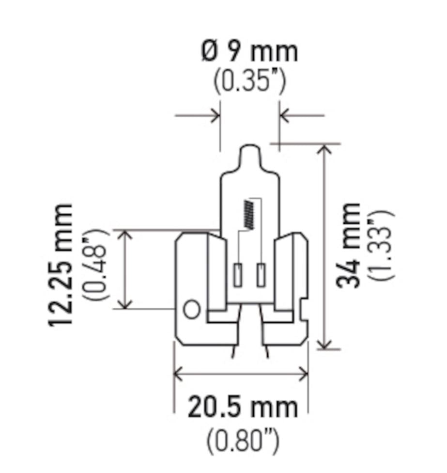 Hella 002857122 H2 12V 55W Driving and Fog Light Bulb