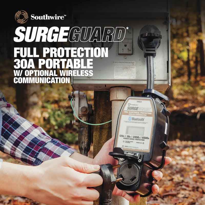 Surge Guard 34931 Portable RV Surge Protector – 30 Amp with Wi-Fi