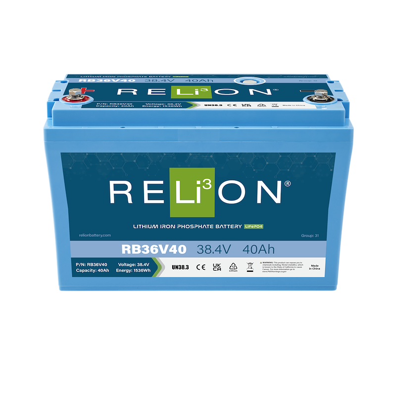 RELiON Lithium Battery RB36V40 Group 31 36V 40Ah Marine Deep Cycle