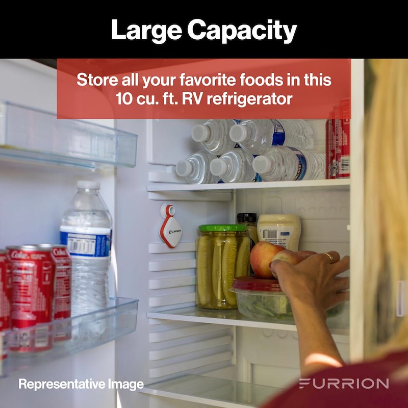 Furrion Arctic FCR10DCGTA-BL 12V DC RV Refrigerator – 10 Cu. Ft.