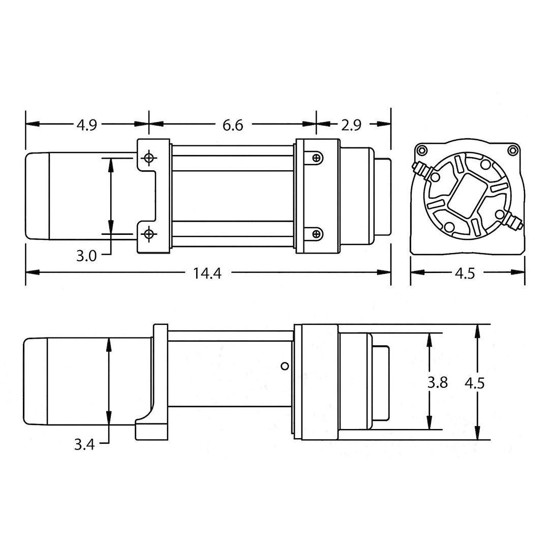 Superwinch 1145260 Terra 4,500-lb Planetary Winch