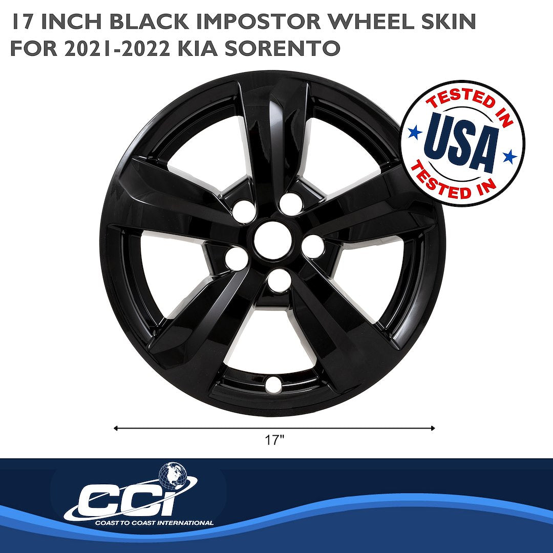 Coast To Coast IMP475BLK Sorento Black 17-Inch Wheel Skin - image 3