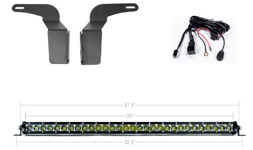 Cali Raised LED CR2851 32-Inch Amber Tacoma Bumper Bar - image 2