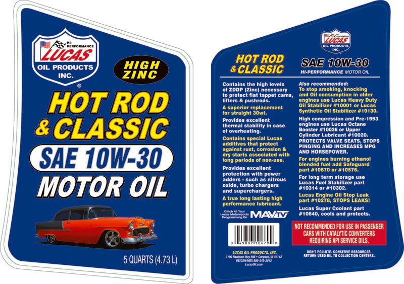 Lucas Oil 10679 SAE 10W-30 Synthetic 4-Stroke Oil