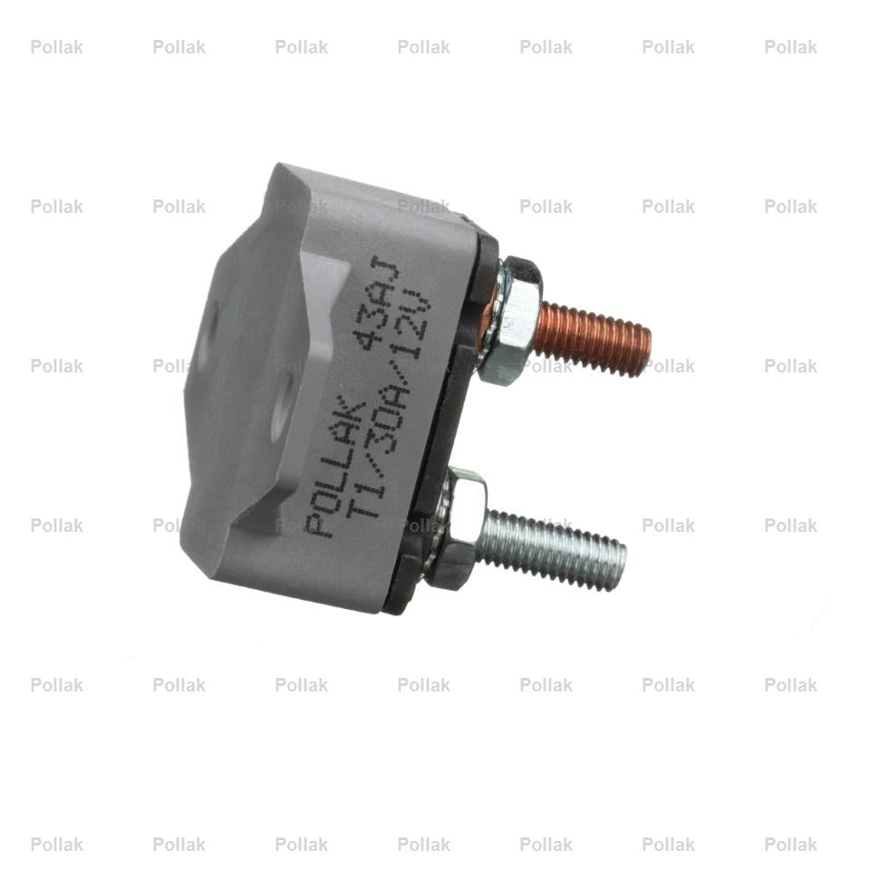 Pollak Type I 12 Volt 30 Amp Circuit Breaker (54230PL)