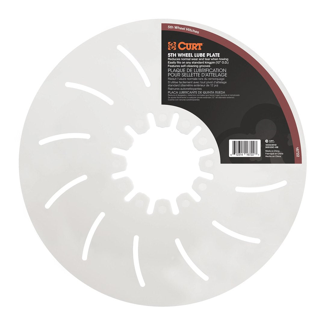 CURT Fifth Wheel Trailer Hitch Lube Disc (16722) – Size: 12 Inch