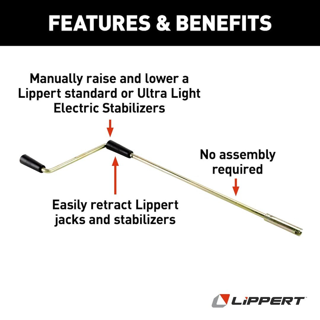 Lippert Components 119226 Trailer Stabilizer Jack Stand Crank - image 7