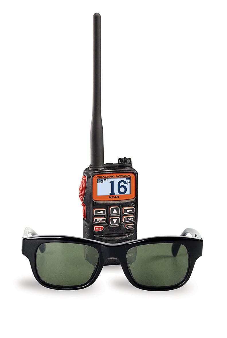 Standard Horizon HX40 Compact VHF Radio with FM Receiver