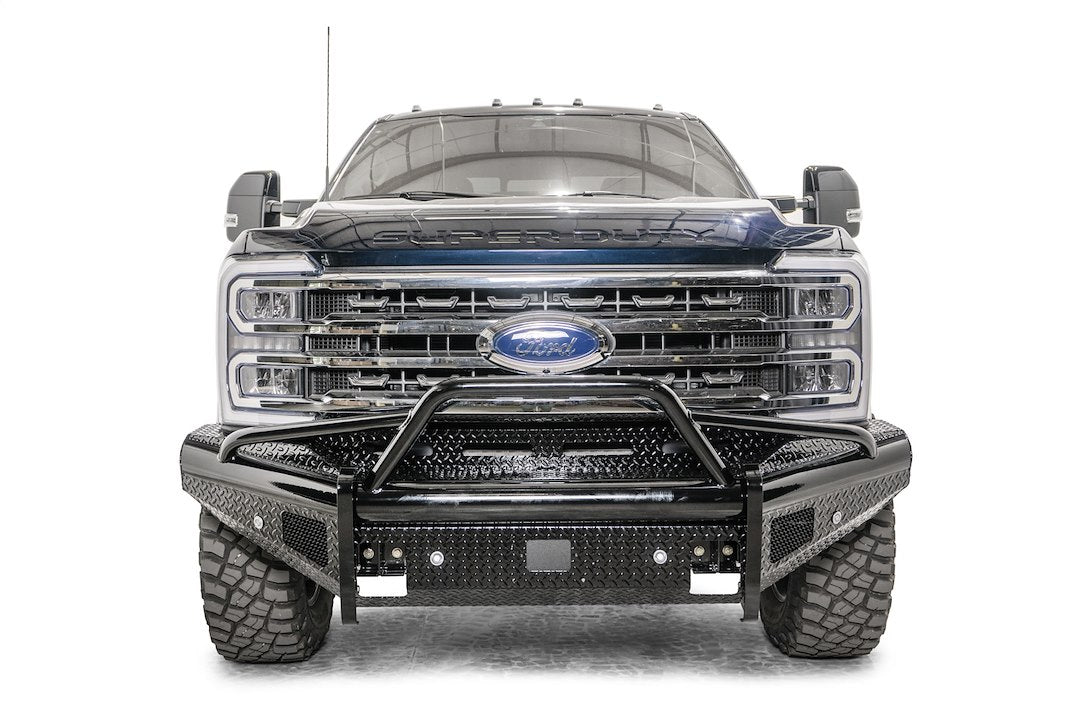 Fab Fours FS23-S5962-1 Black Steel One-Piece Front Bumper