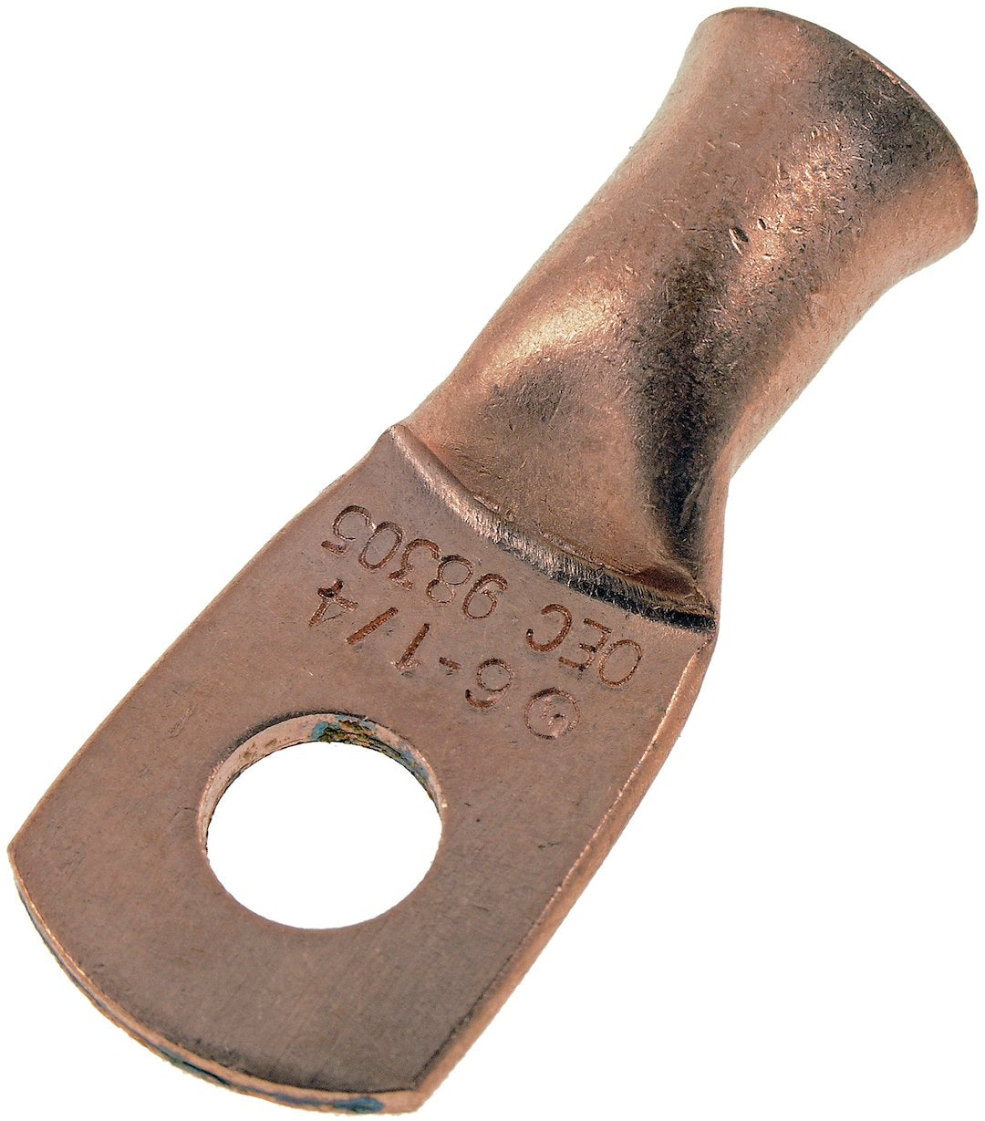 Dorman 86168 6-Gauge Copper Ring Lugs, 1/4 Inch, Pair - image 1