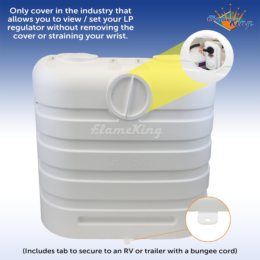 Flame King Ysn-Pcc-Rv30-Wht Propane Tank Cover - image 7