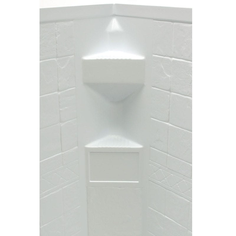 Lippert Better Bath 306205 34" x 34" Neo Angle RV Shower Surround – 1-Piece