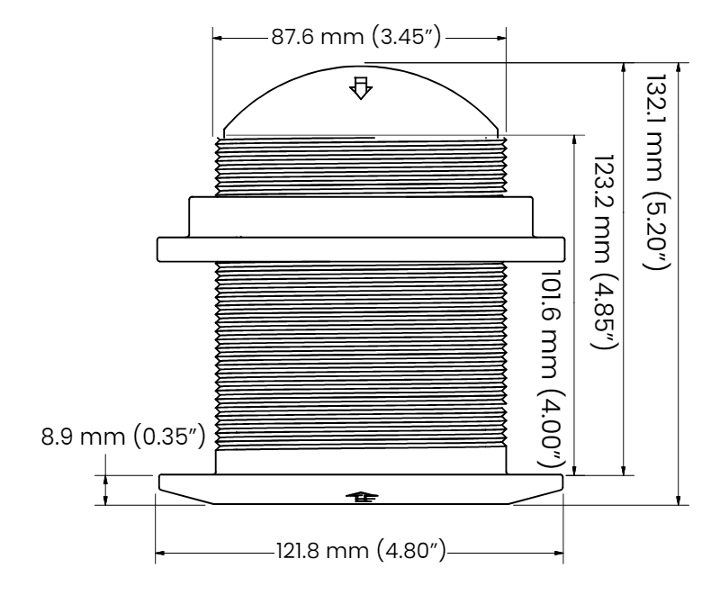 Si-Tex Bt87h1kw-00 High-Frequency 1kW CHIRP Transducer