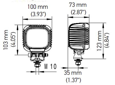 Hella 357109041 Wide-Angle Work Light
