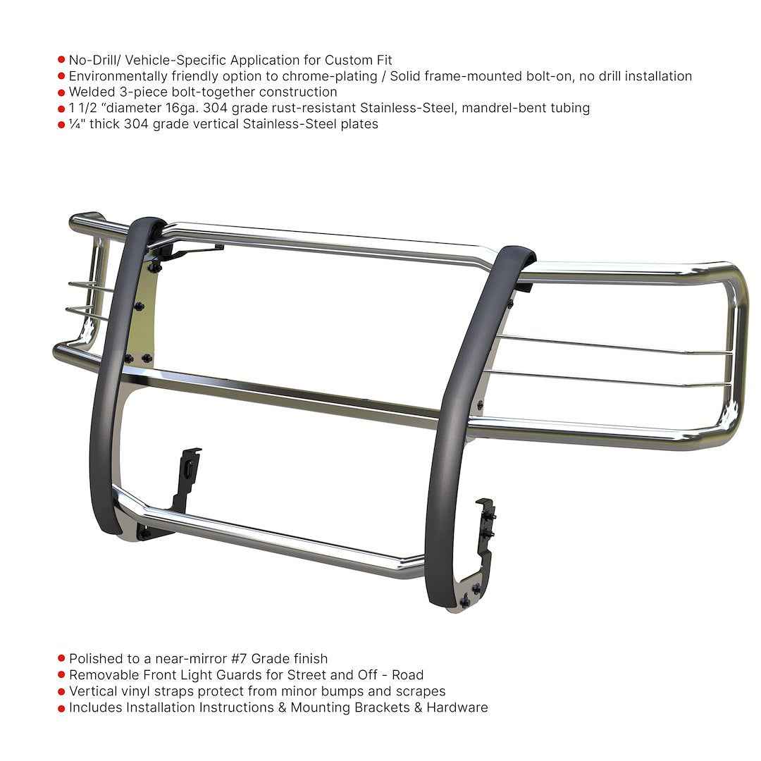 Black Horse Offroad 17GV02MSS Polished Express Grille Guard