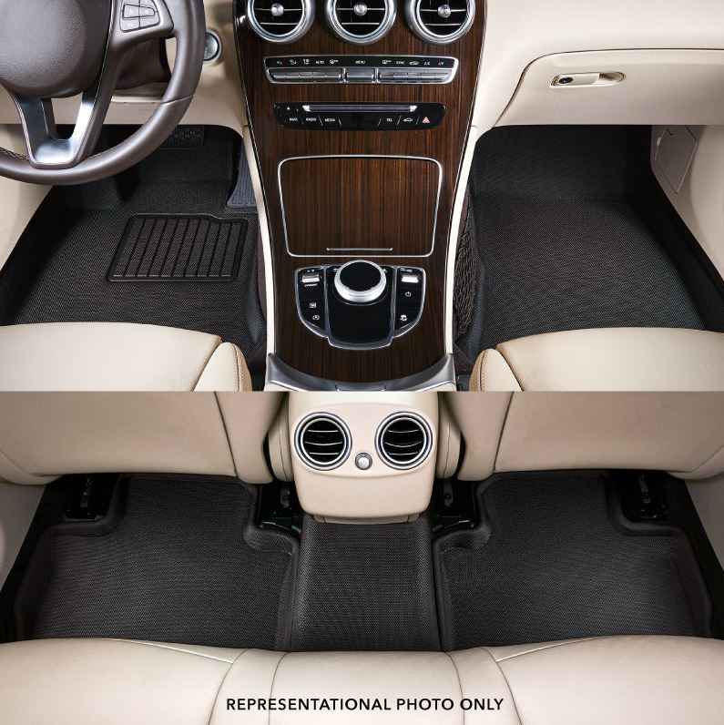 3D Mats JP00501509 KAGU 3-Piece Black Floor Liner Set
