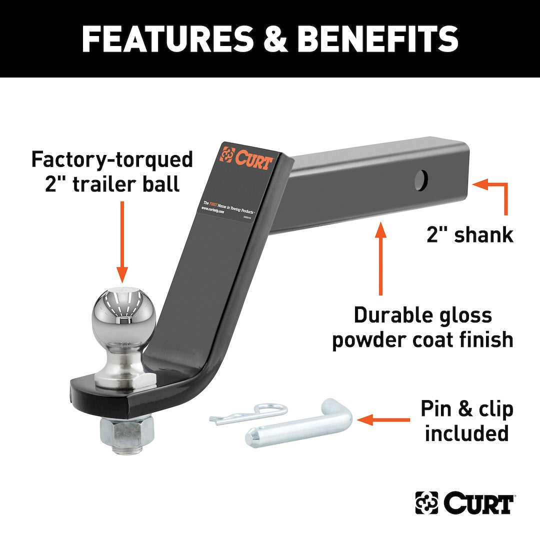 Curt 45064 Trailer Hitch Ball Mount - image 3