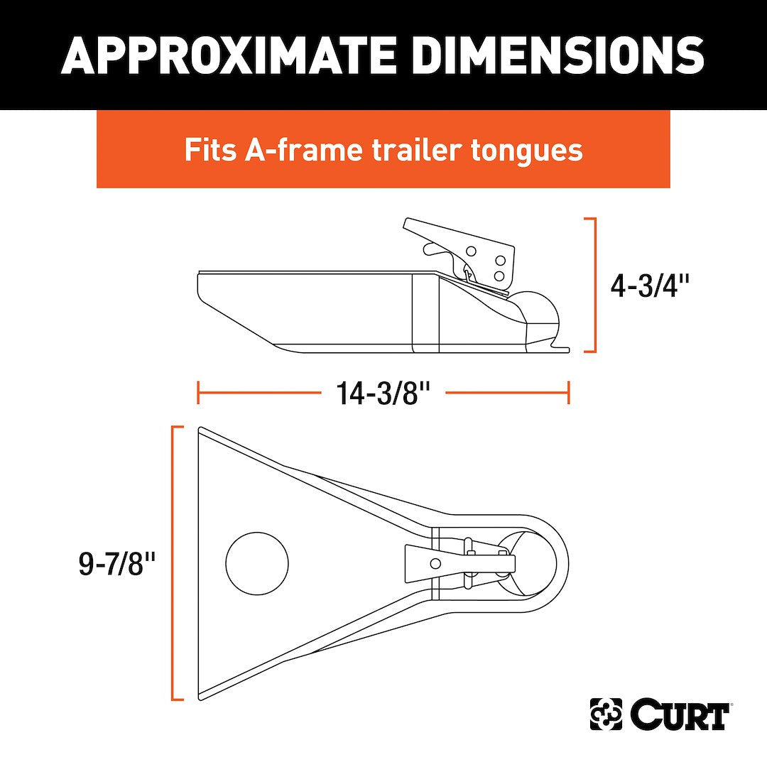 CURT Trailer Coupler (25210) – Lift Capacity (LB): 5000 Pound