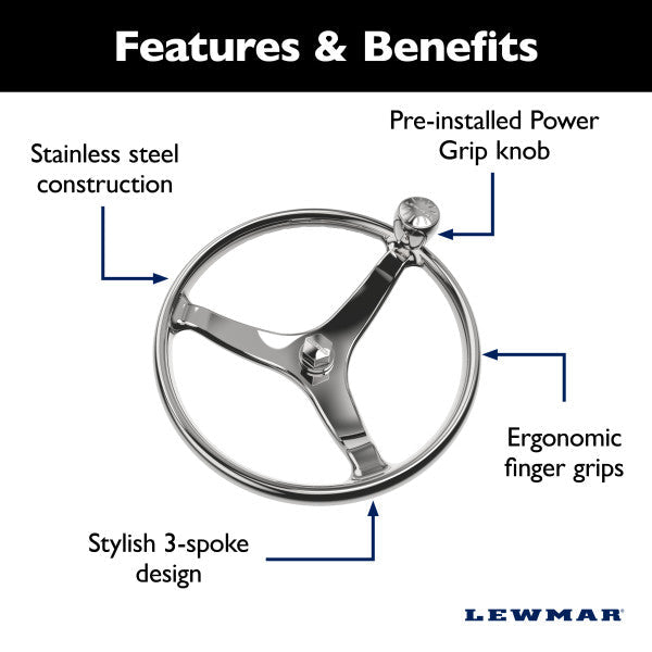 Lewmar 89700820 Steering Wheel - image 2