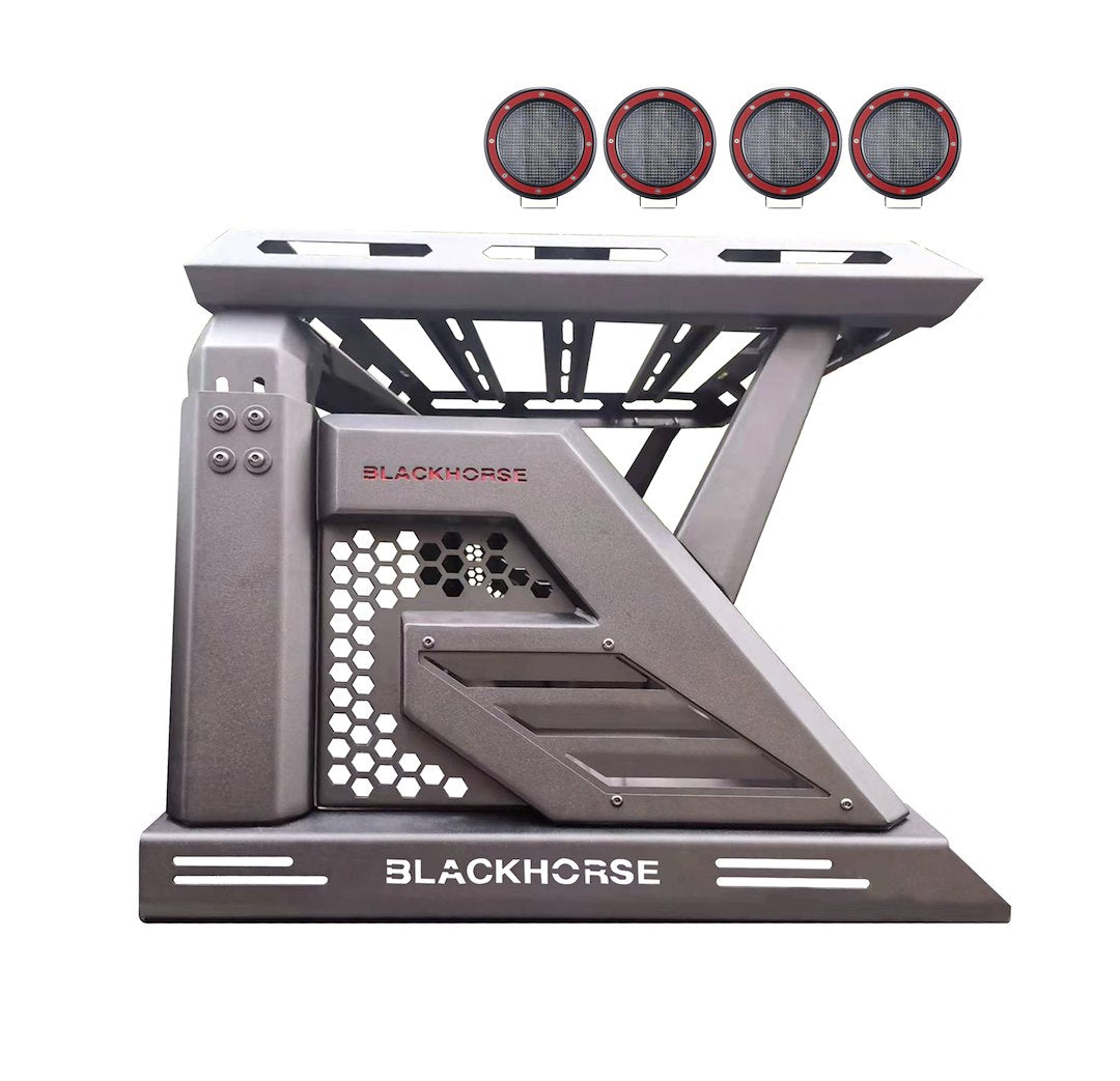 Black Horse Offroad AR2-09BA3-PLFR  Truck Bed Bar - image 1