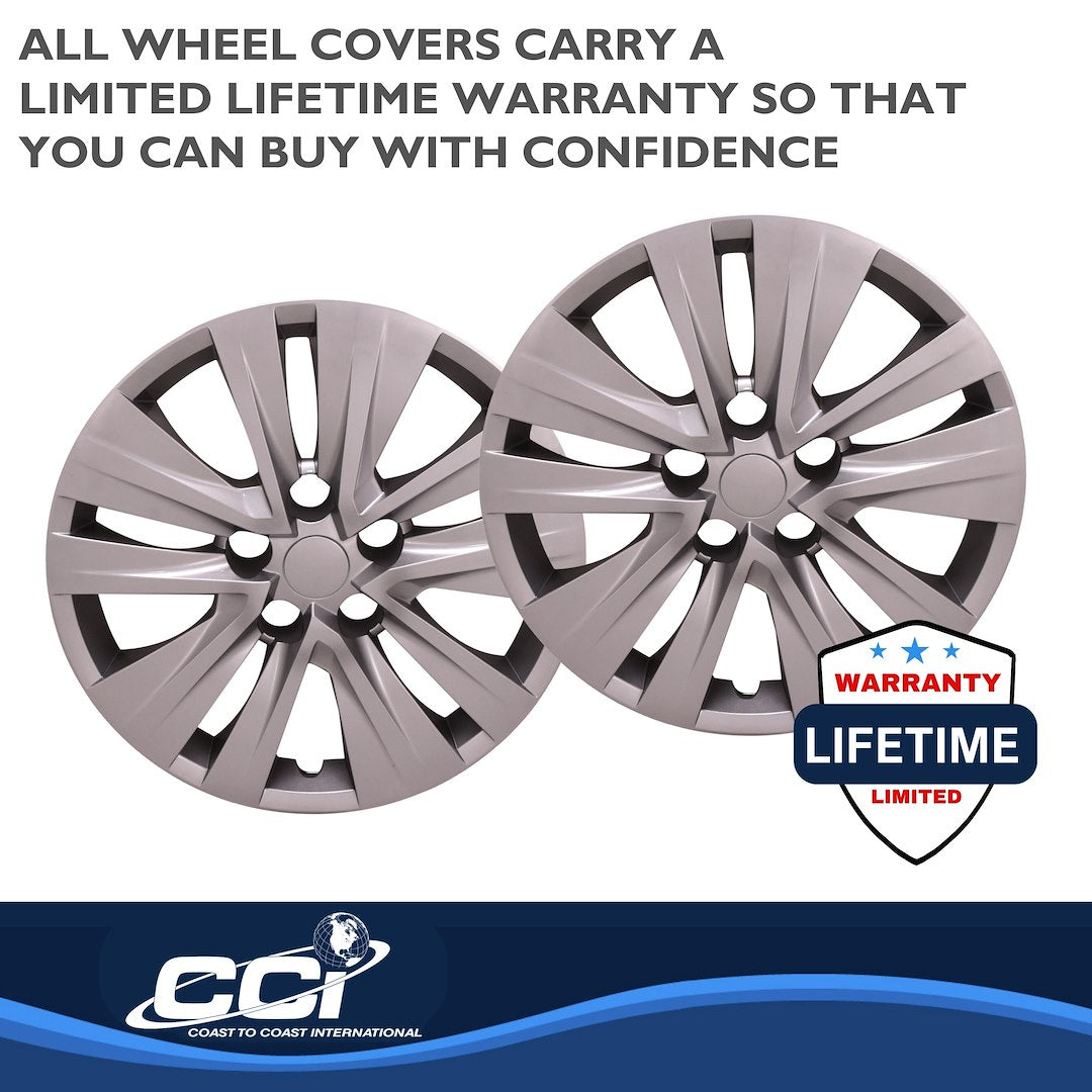 Coast To Coast 54616S Silver Sentra Wheel Covers, Set of 4 - image 3