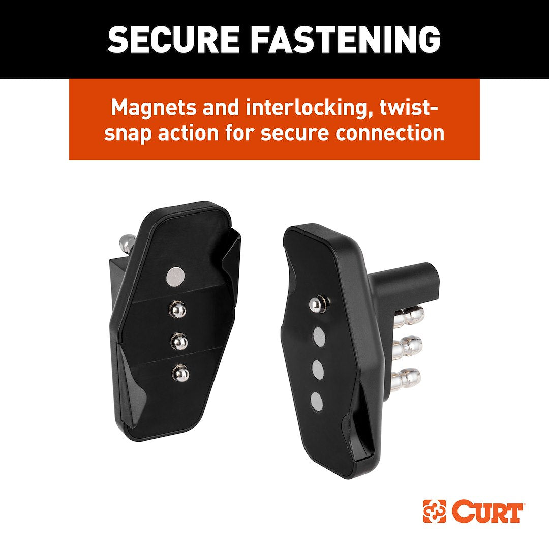 CURT 58306 Magnetic Vehicle-End 4-Flat Connector - image 6