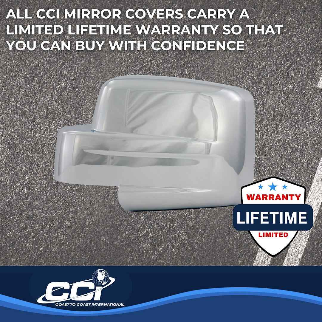 Coast To Coast MC67424 Patriot Chrome Mirror Cover Pair - image 4