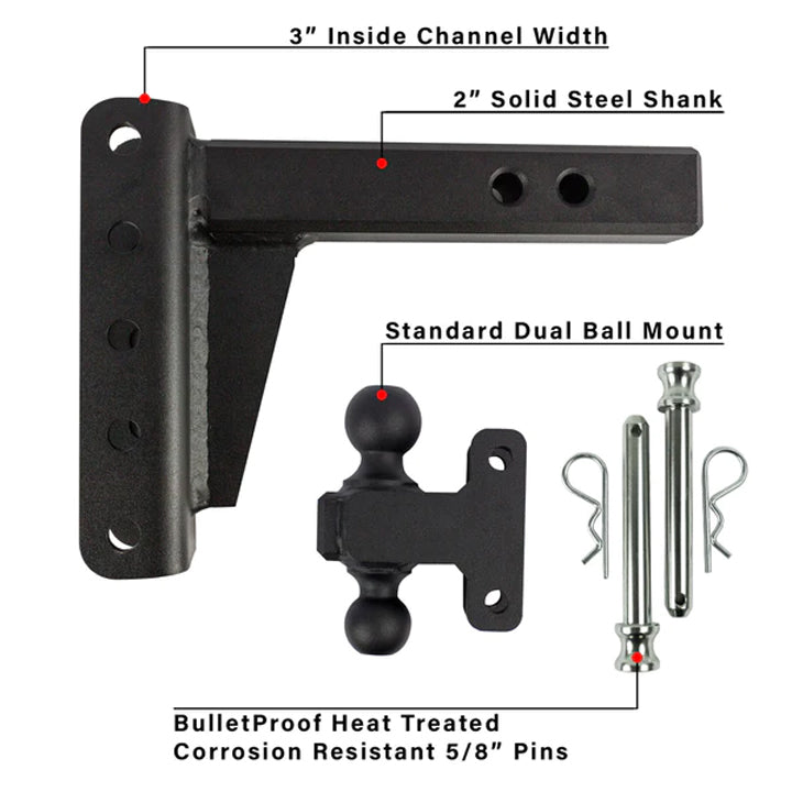 Bulletproof Hitches Hd204 Trailer Hitch Ball Mount - image 10