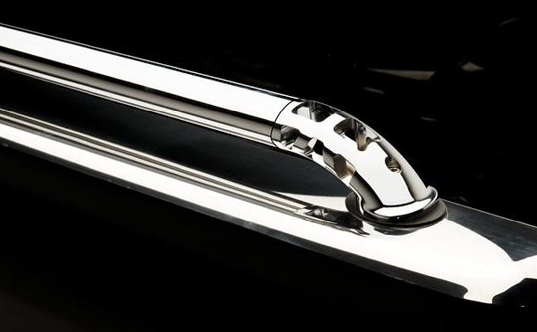 Putco 69857GM Silver Polished Round Tube Bed Side Rail