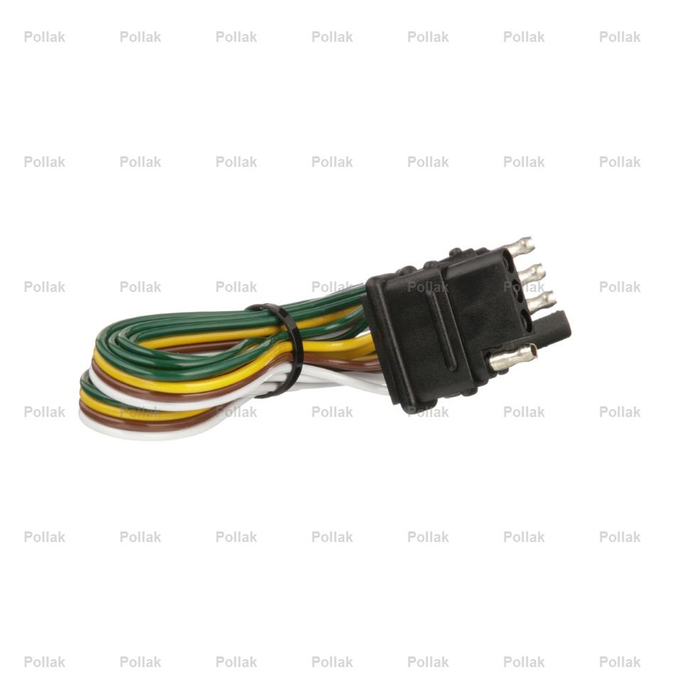 Pollak Semi-universal 4 Flat Trailer Wiring Connector (12413E)