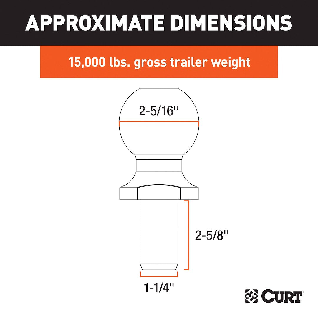 Curt 40078 Trailer Hitch Ball - image 4